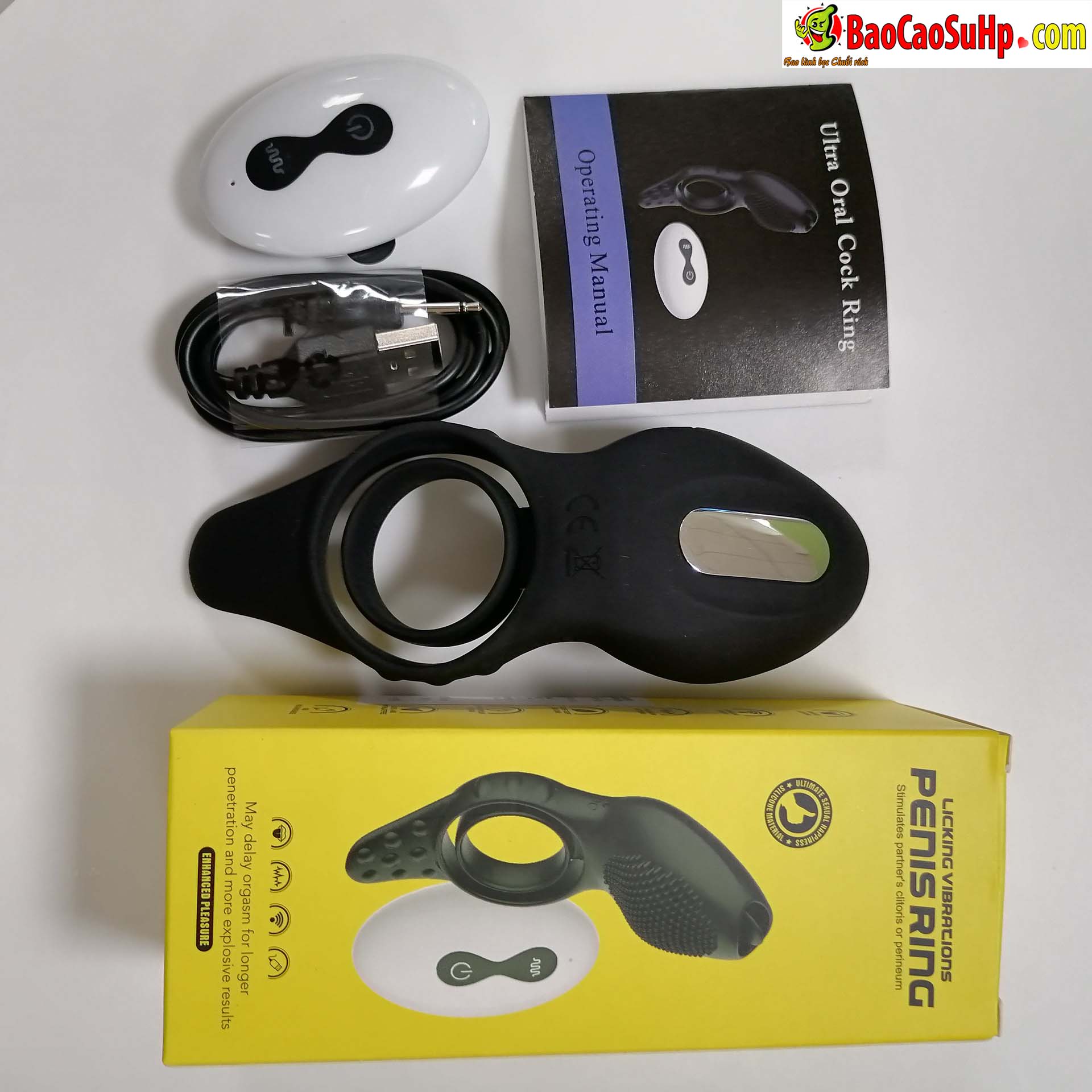 Vòng đeo dương vật rung liếm điều khiển từ xa Qiaran bán chạy