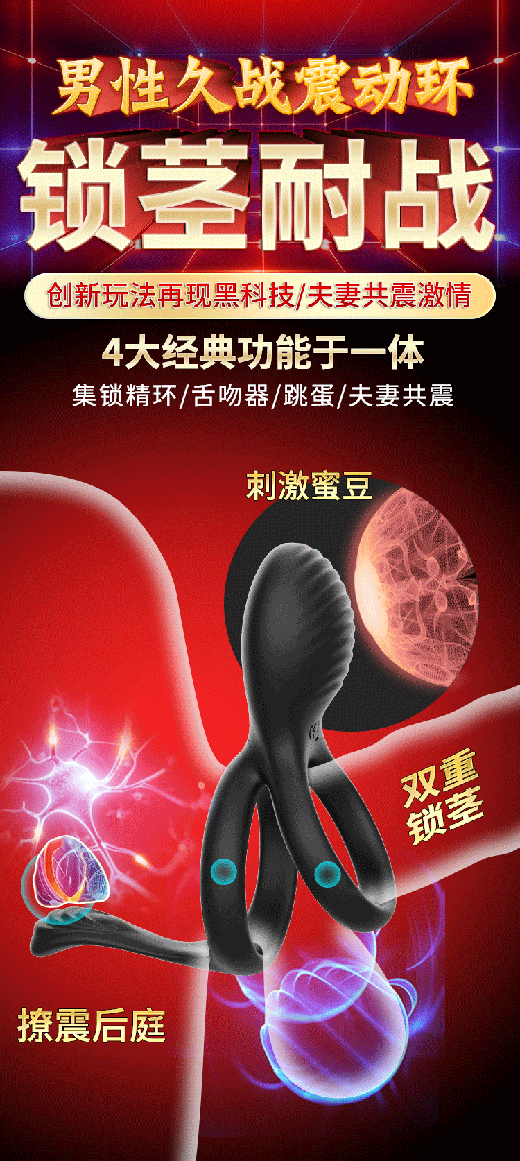  Mua Vòng đeo dương vật rung điều khiển từ xa HGOD Elowen massage nam và nữ giá tốt