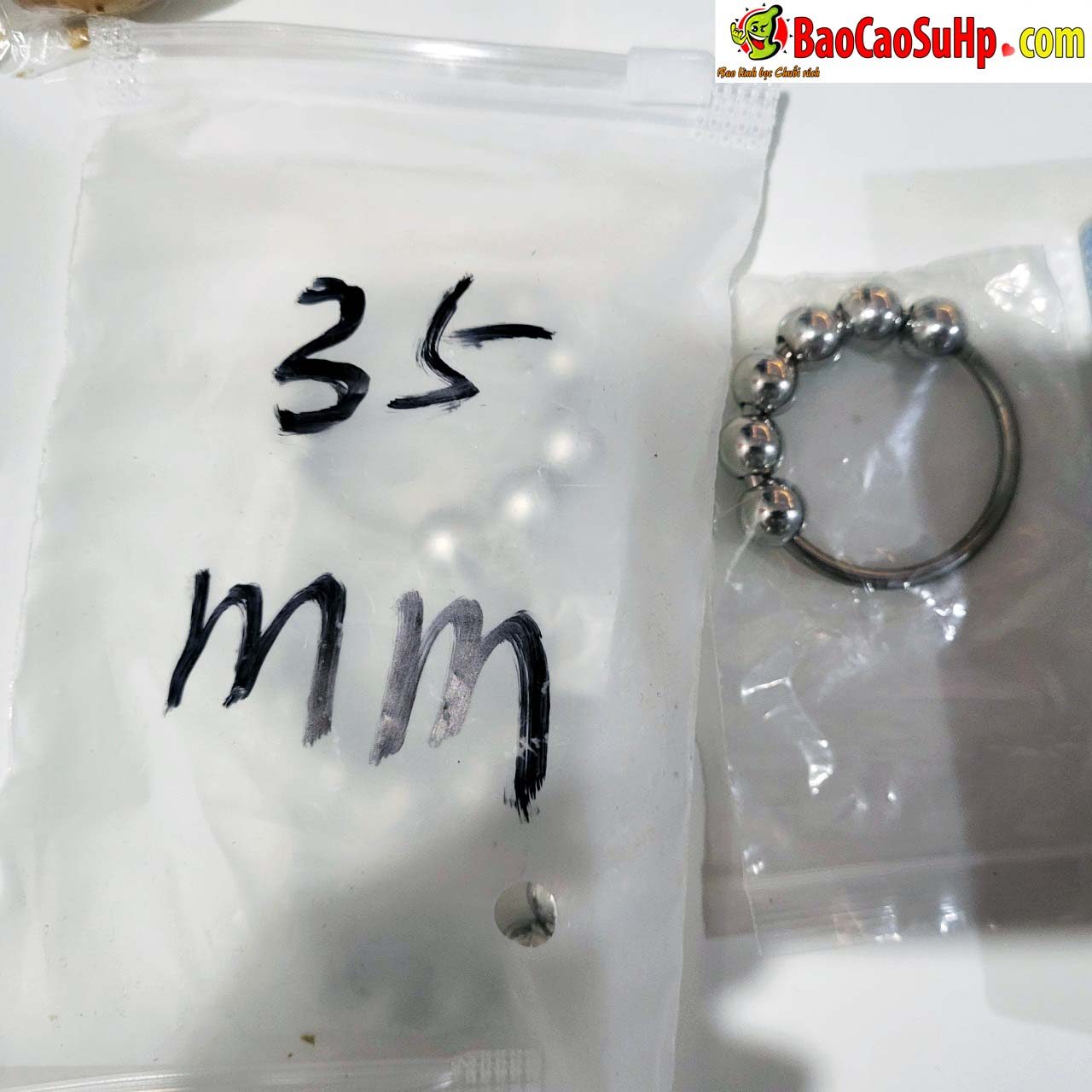 Vòng đeo dương vật inox hạt 30-35mm bền đẹp kích thích Vòng đeo dương vật inox hạt 30-35mm bền đẹp kích thích