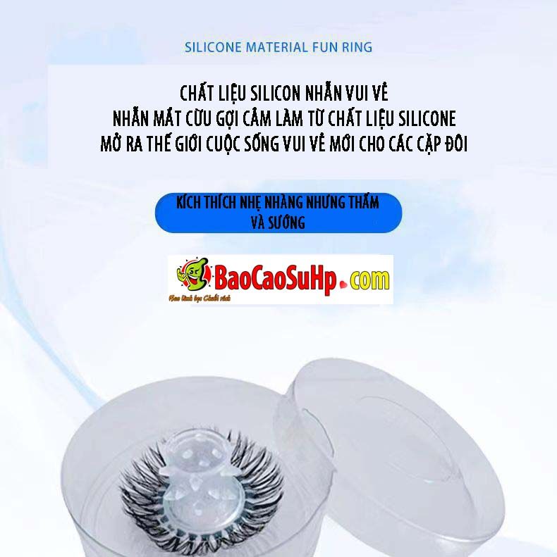 Vòng đeo mắt cừu mềm POLL silicone đuôi ngựa gai gân bi nổi