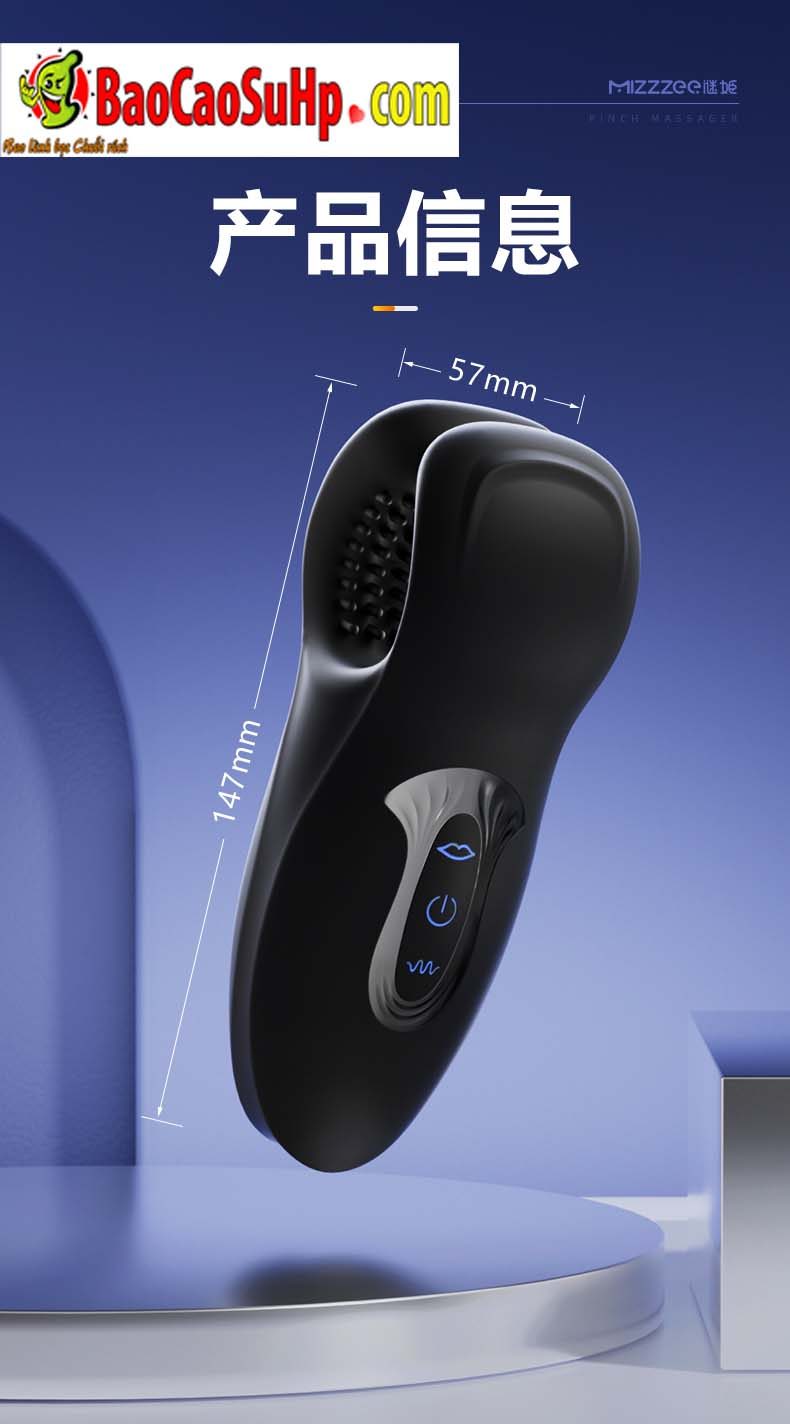 Máy rung Mizzzee VISE BLACK kích thích mạnh mẽ massage nam