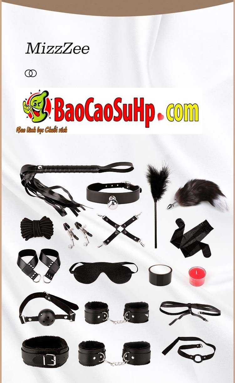 Bộ đồ chơi BDSM cao cấp 15 món Black Premium giá tốt