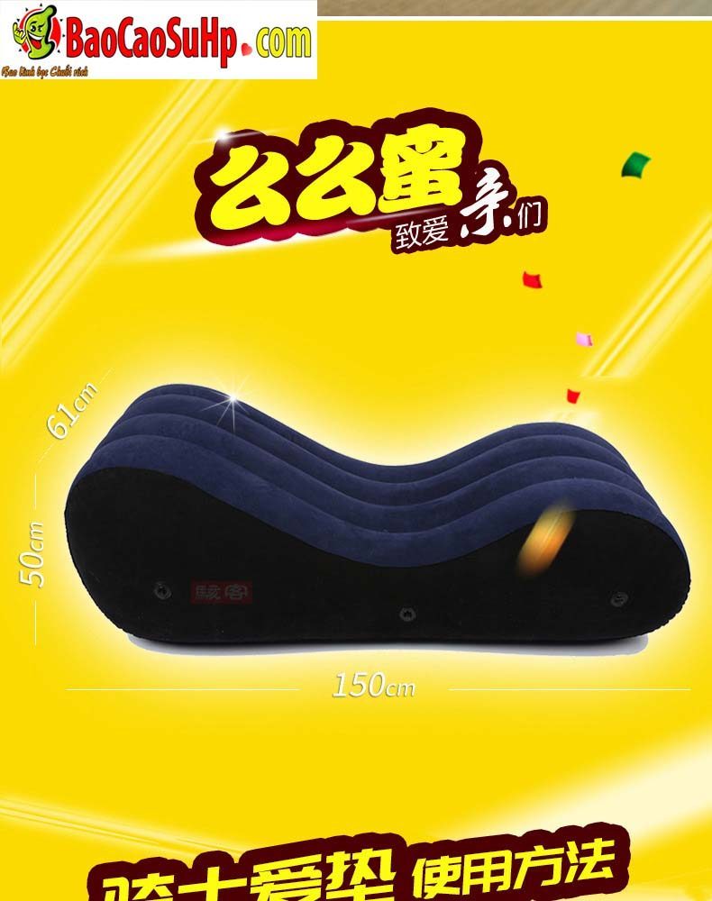 Giường tình yêu bơm hơi Tonghe tiện lợi nhỏ gọn hiện đại