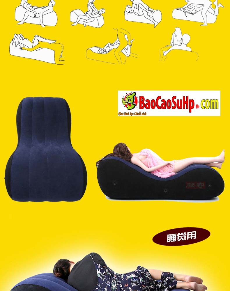 Giường tình yêu bơm hơi Tonghe tiện lợi nhỏ gọn hiện đại