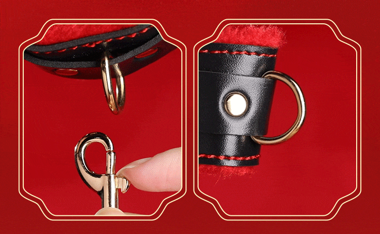 Bộ đồ chơi BDSM Mizzzee BIN002 10 món sang trọng sắc đỏ đen