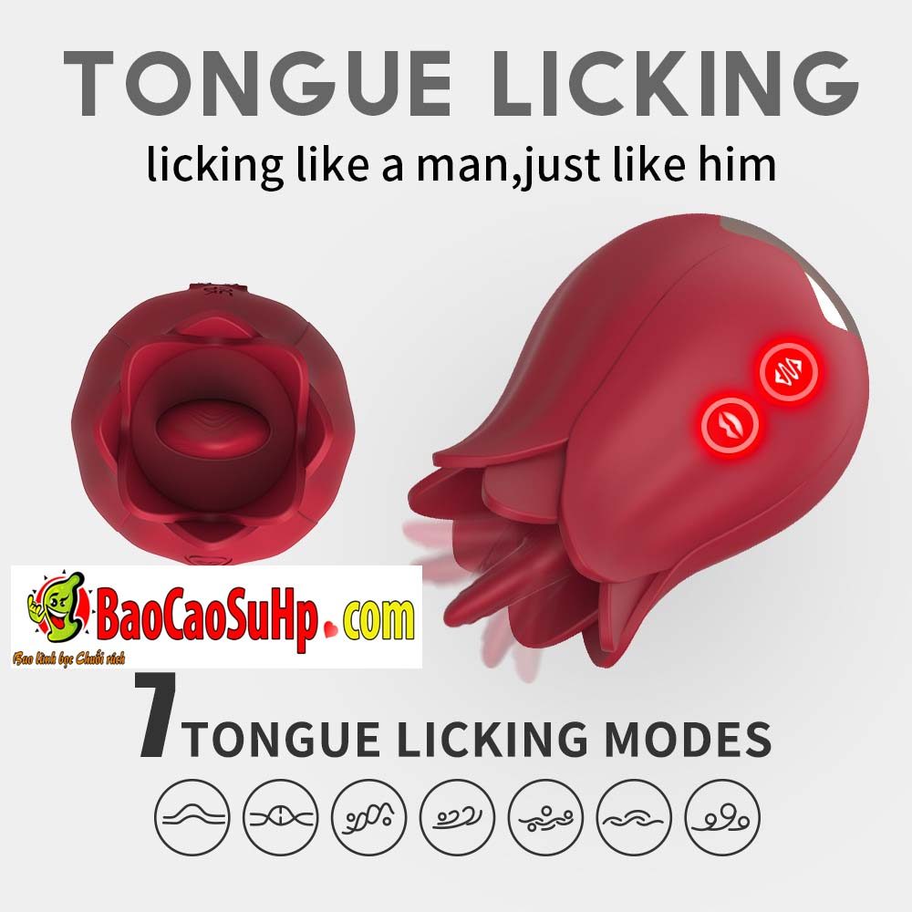  Sỉ Lưỡi liếm Hoa hồng Mengma HGOD đỏ massage Nữ giá rẻ