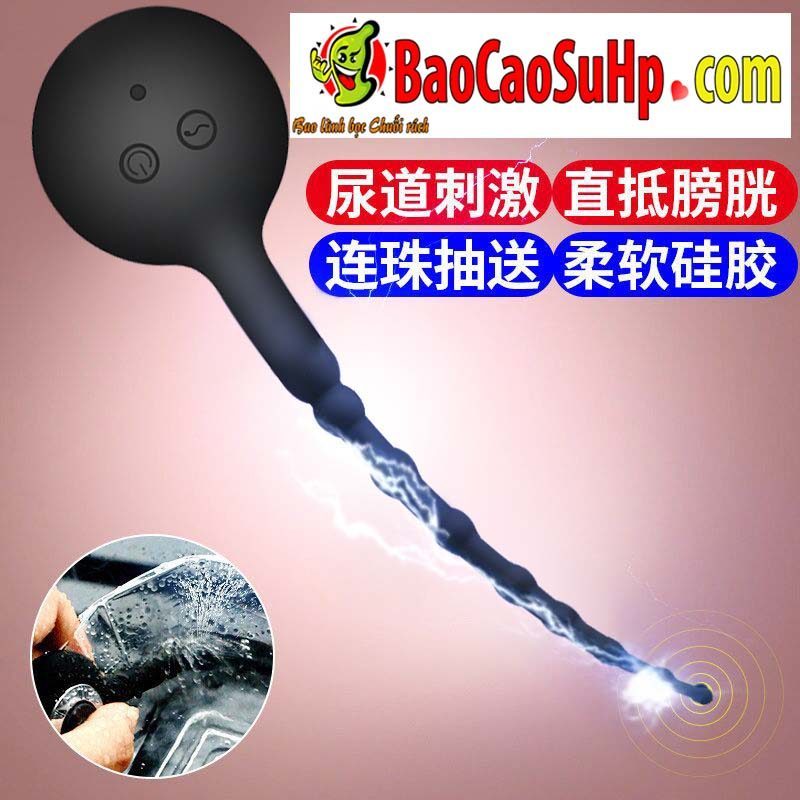 Que thụt niệu đạo rung Black Panda gấu ngựa đa nấc kích thích