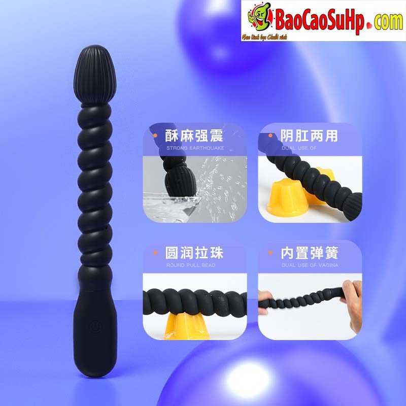 Địa chỉ bán Que thụt kích thích âm đạo và hậu môn xoắn ren Mizzzee Apple seed Rung  chính hãng