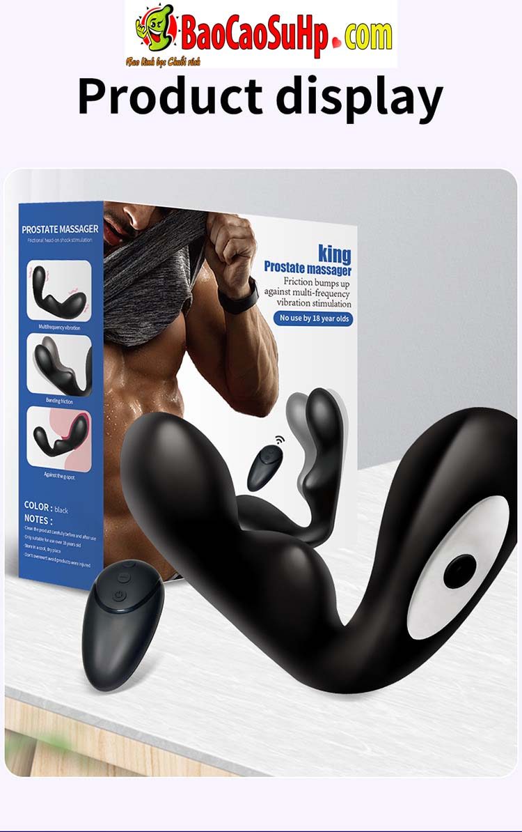 Đại lý Máy kích thích massage tuyến tiền liệt và hậu môn KingProMen điều khiển từ xa hàng xách tay Đại lý Máy kích thích massage tuyến tiền liệt và hậu môn KingProMen điều khiển từ xa hàng xách tay