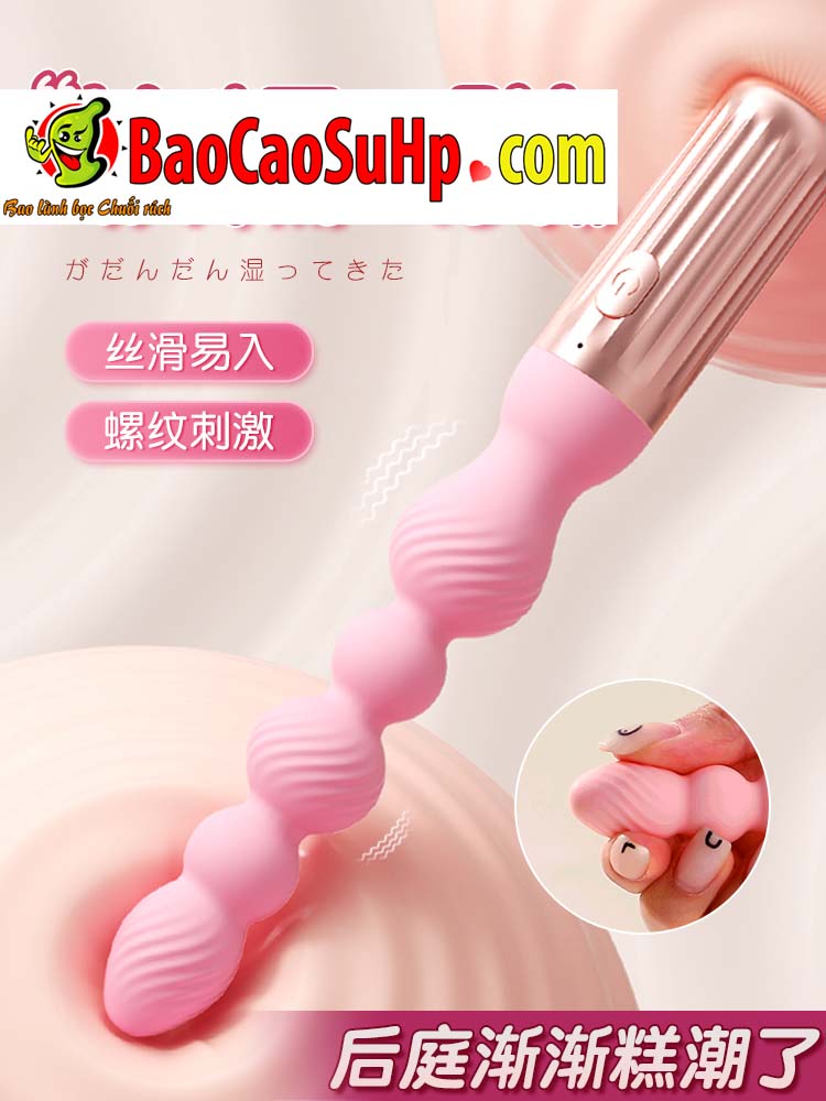 Thụt hậu môn rung 2in1 Desire beads mềm mại mạnh mẽ