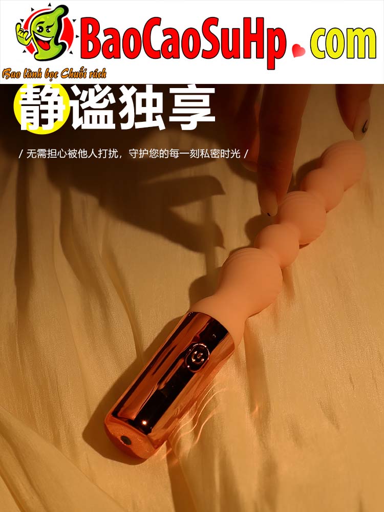 Thụt hậu môn rung 2in1 Desire beads mềm mại mạnh mẽ