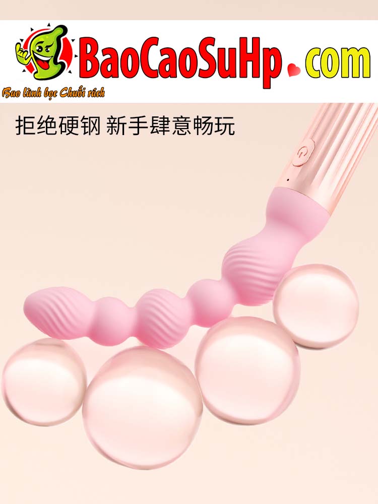 Thụt hậu môn rung 2in1 Desire beads mềm mại mạnh mẽ