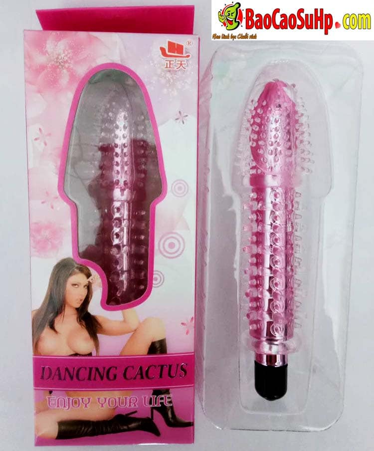Chày rung Dancing Catus silicone gai mềm kích thích điểm G cực đã