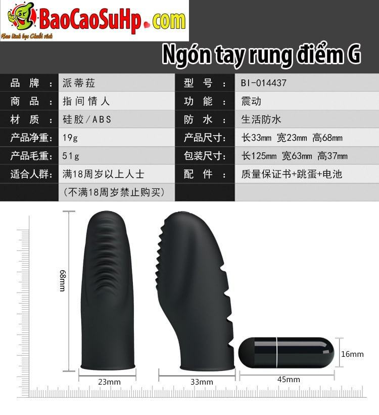 Sextoy ngón tay rung điểm G Pretty Love kích thích thăng hoa đời sống tình dục
