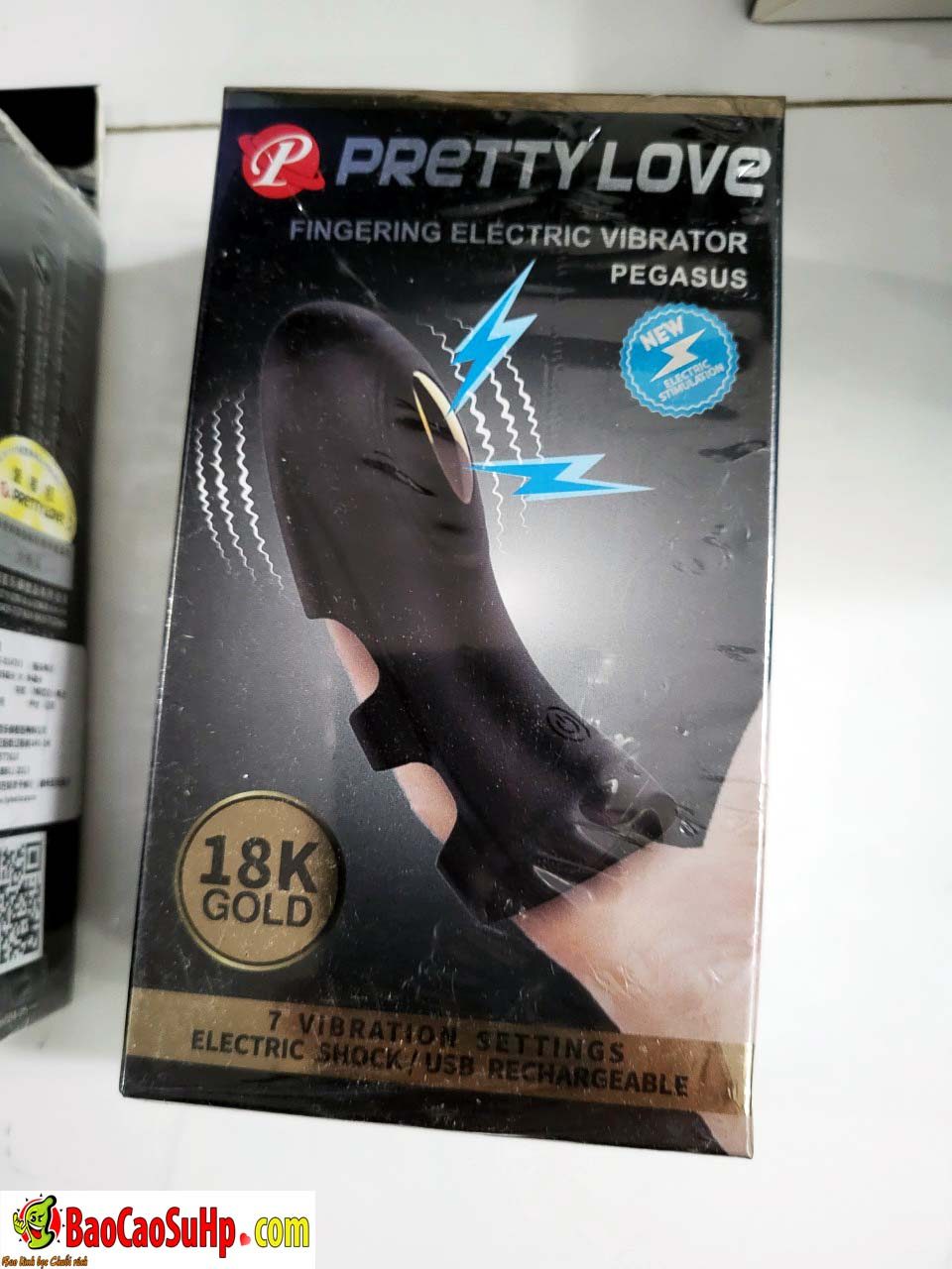  Nhập sỉ Sextoy ngón tay rung cao cấp Baile Gold 18k Electric Pegasus phóng điện loại tốt