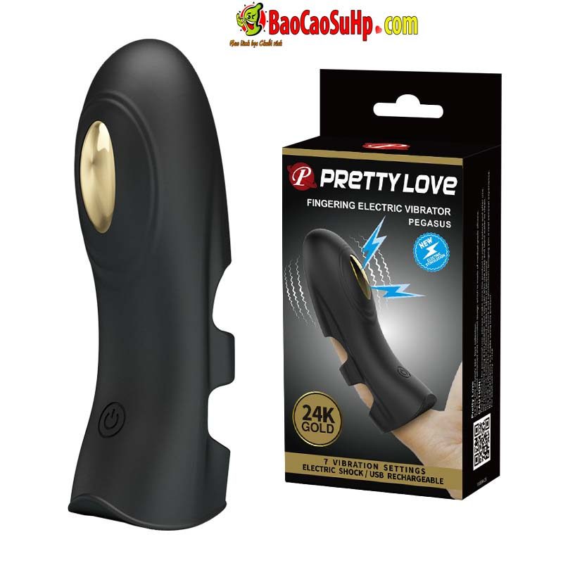  Nhập sỉ Sextoy ngón tay rung cao cấp Baile Gold 18k Electric Pegasus phóng điện loại tốt
