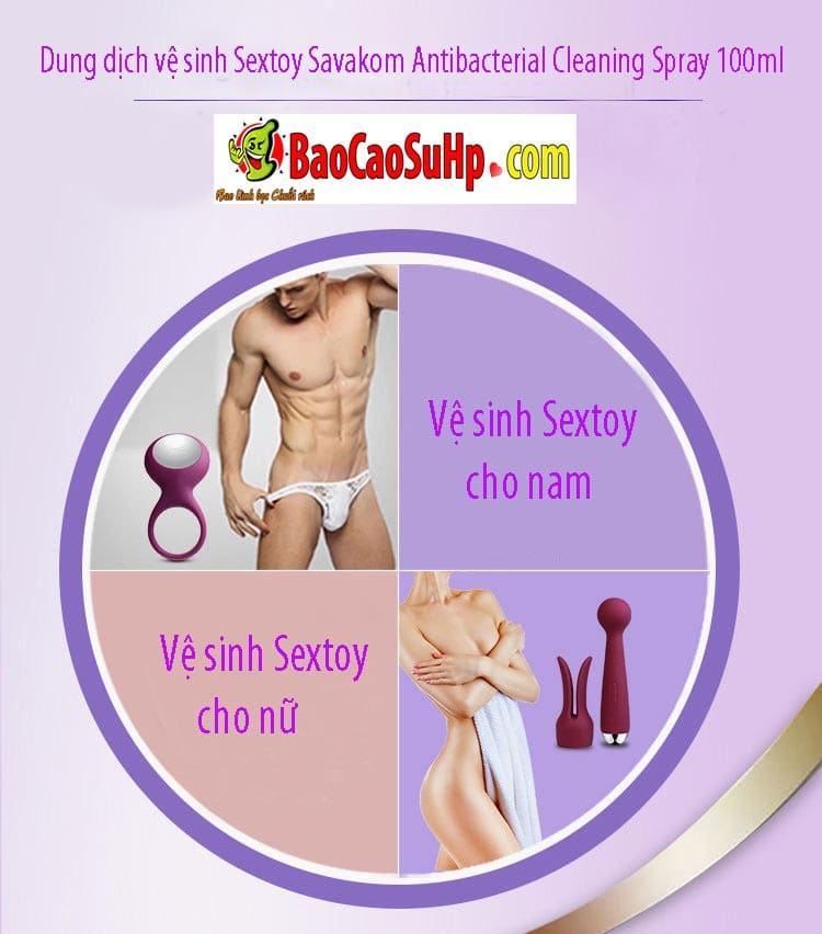  Nơi bán Dung dịch vệ sinh Sextoy Savakom Antibacterial Cleaning Spray 100ml giá rẻ