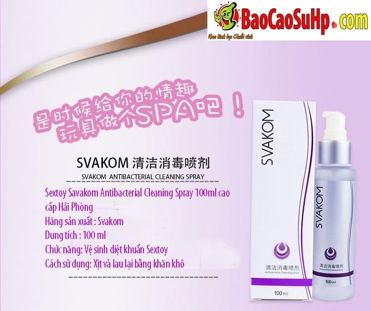 Nơi bán Dung dịch vệ sinh Sextoy Savakom Antibacterial Cleaning Spray 100ml giá rẻ