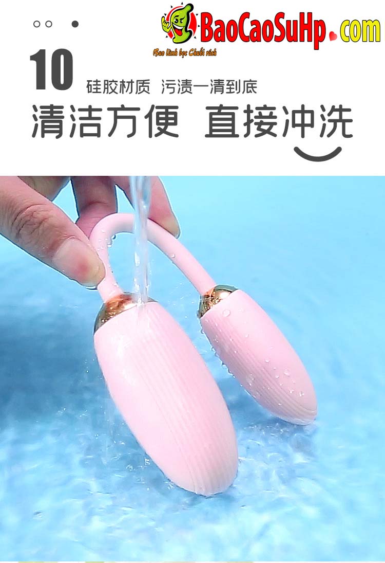  Đại lý Trứng rung Mystery Ji Yuetong 2 đầu rung âm vật massage điểm G cực đã hàng mới về