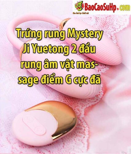  Đại lý Trứng rung Mystery Ji Yuetong 2 đầu rung âm vật massage điểm G cực đã hàng mới về