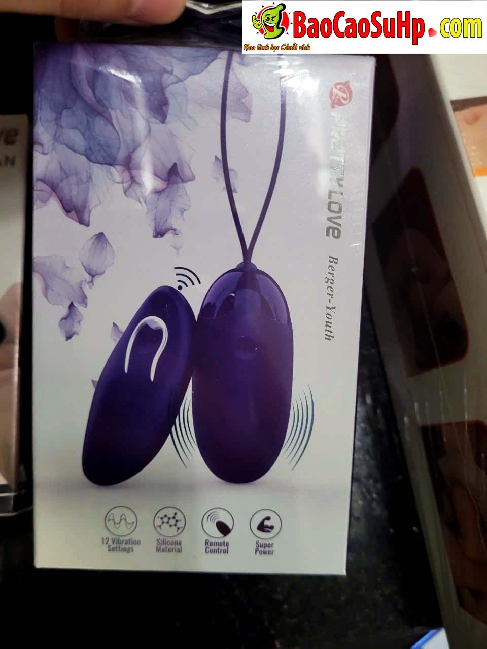 Trứng Rung Prettylove Điều Khiển Từ Xa 12 Chế Độ Bền Bỉ Kích Thích