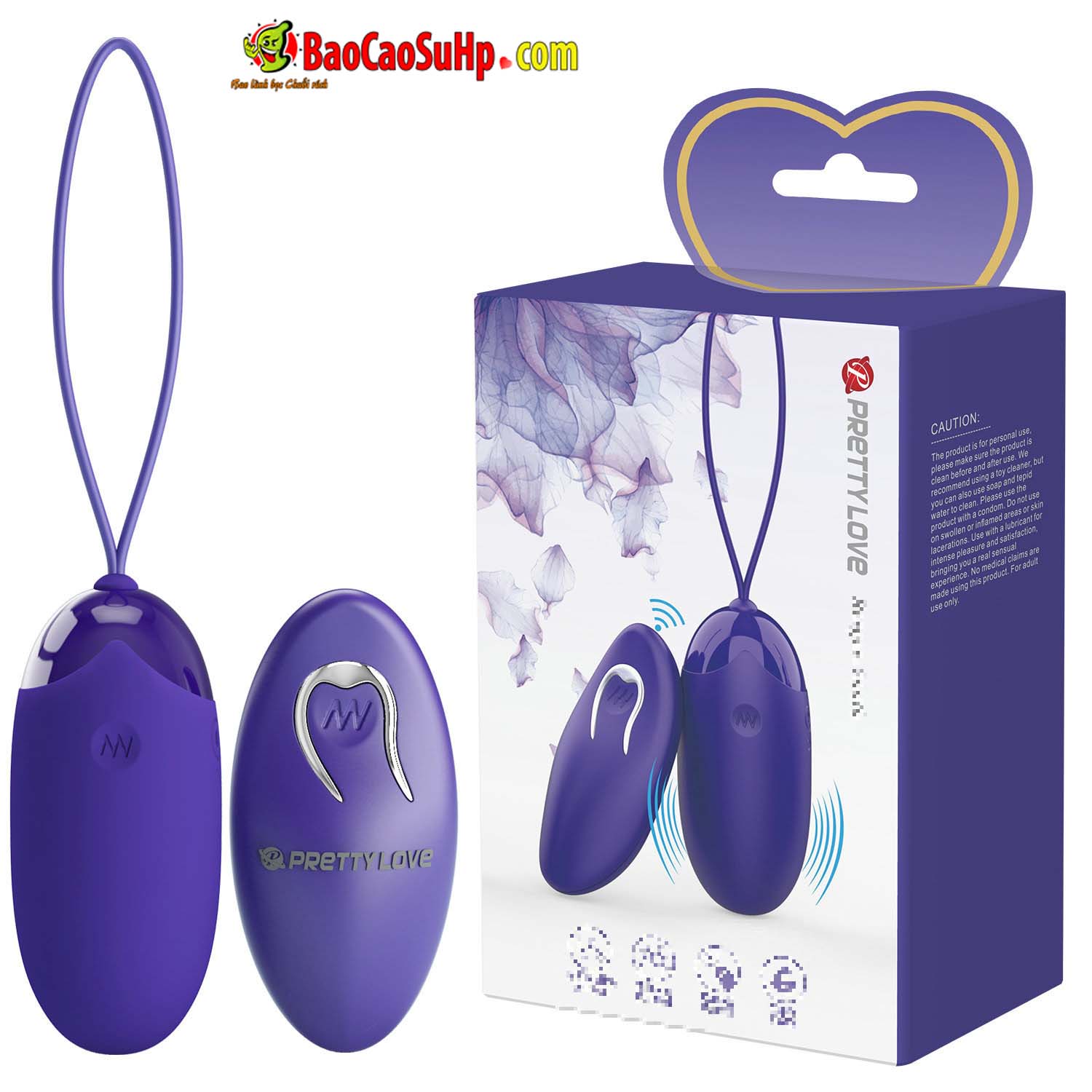 Trứng Rung Prettylove Điều Khiển Từ Xa 12 Chế Độ Bền Bỉ Kích Thích