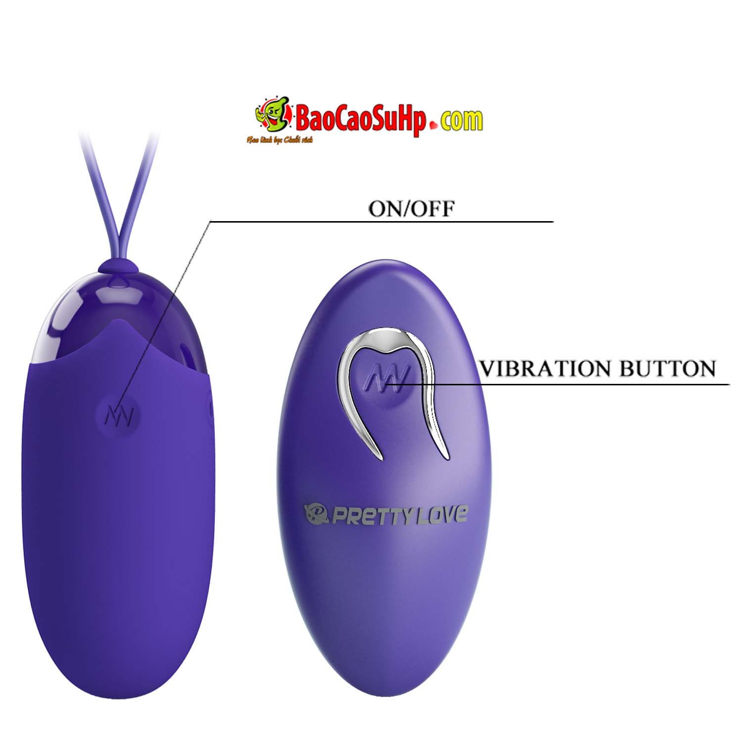 Trứng Rung Prettylove Điều Khiển Từ Xa 12 Chế Độ Bền Bỉ Kích Thích