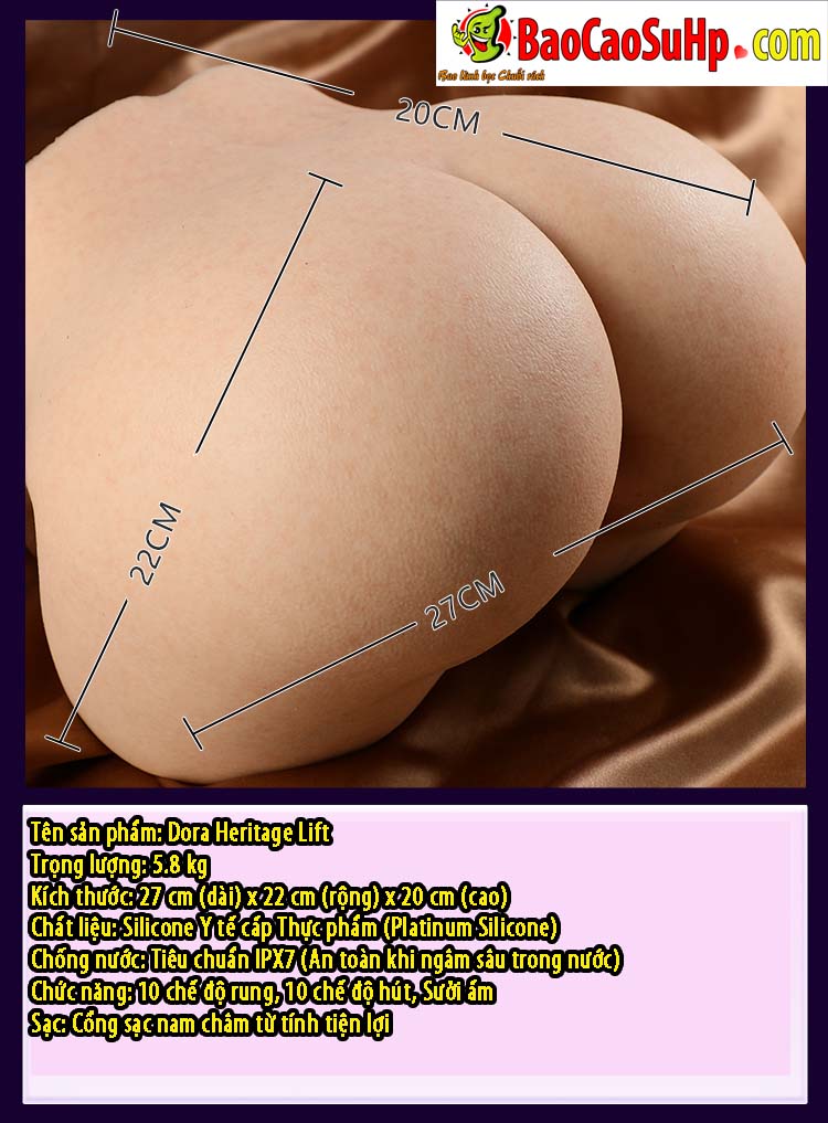 So sánh Mông giả nguyên khối Silicone Dora Heritage Lift Rung hút phát nhiệt 5.8kg chính hãng So sánh Mông giả nguyên khối Silicone Dora Heritage Lift Rung hút phát nhiệt 5.8kg chính hãng