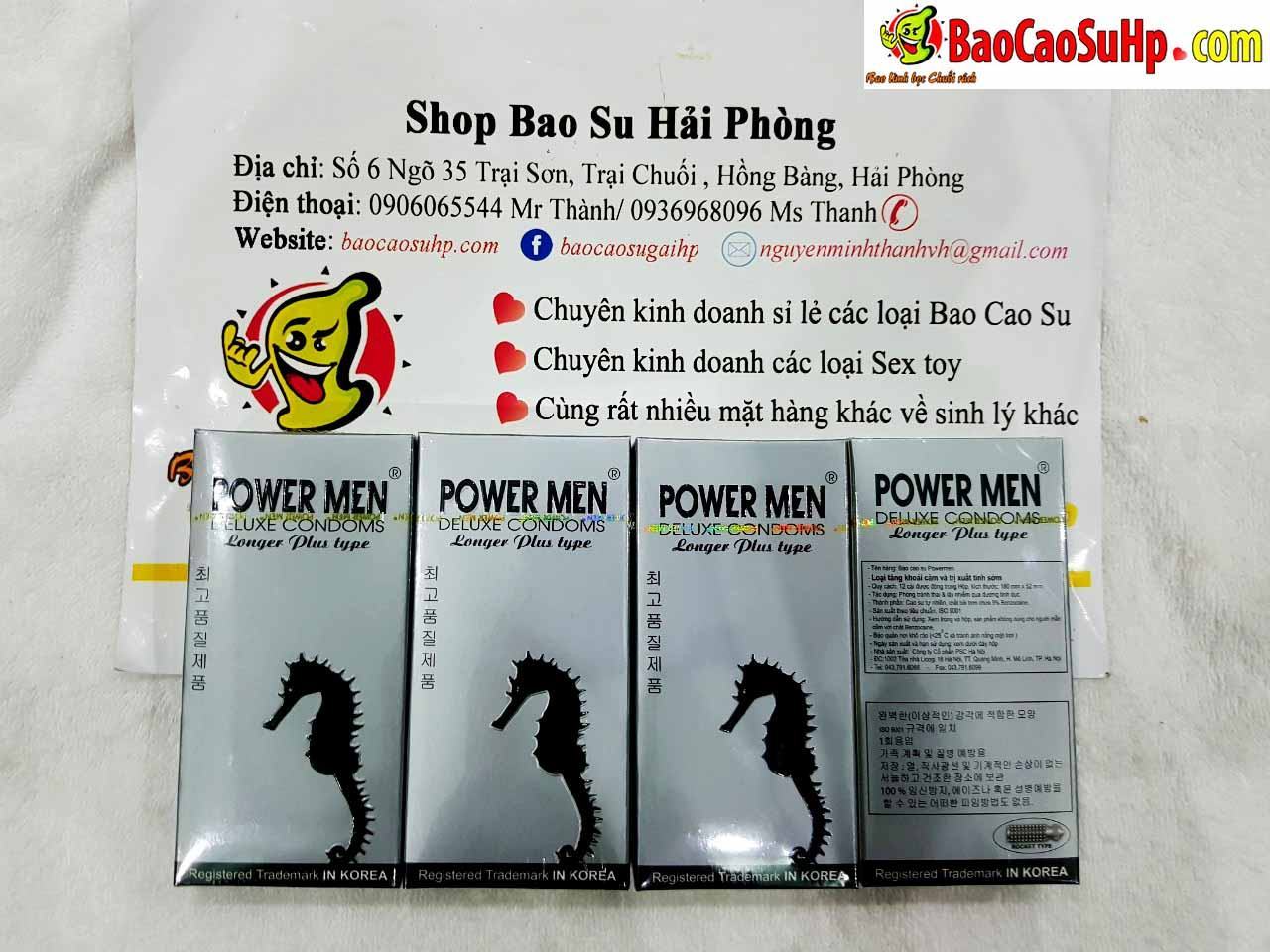 Bao cao su PowerMen Longer Plus kéo dài quan hệ tình dục