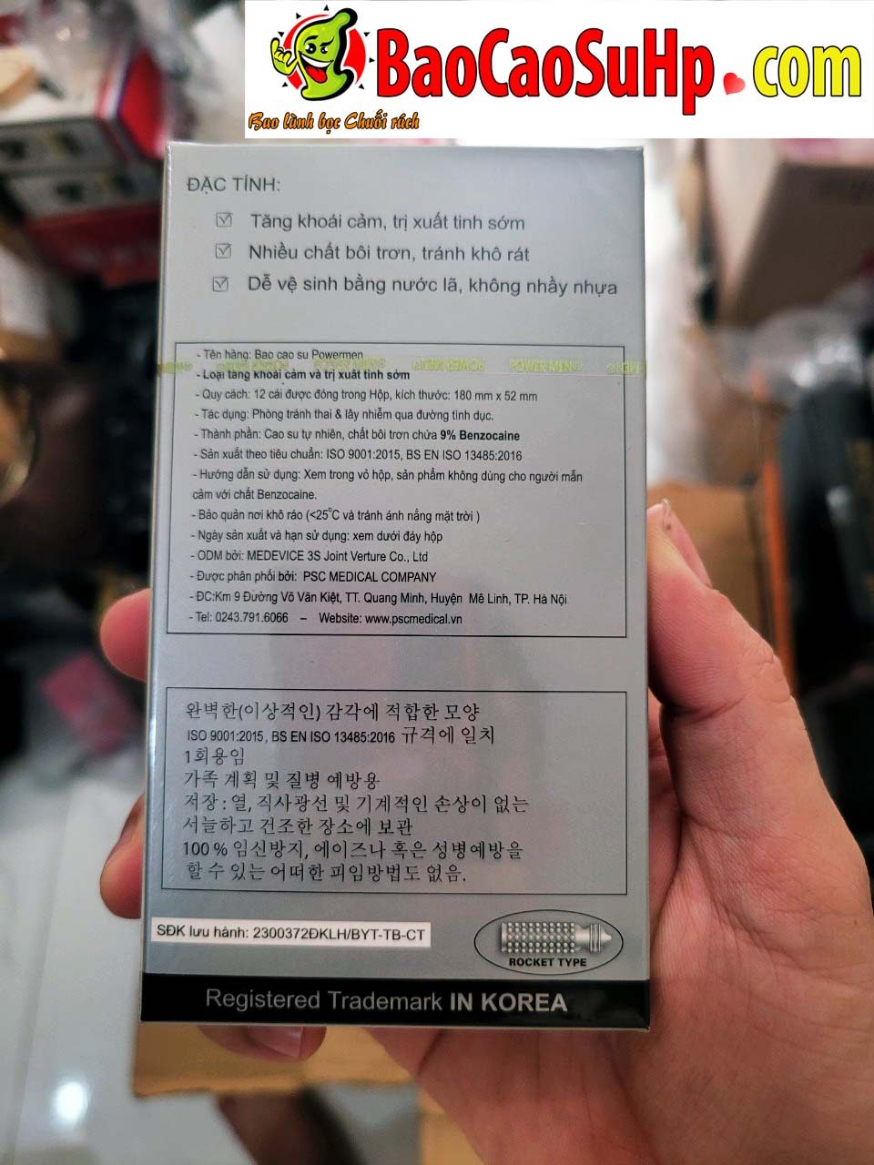 Bao cao su PowerMen Longer Plus kéo dài quan hệ tình dục