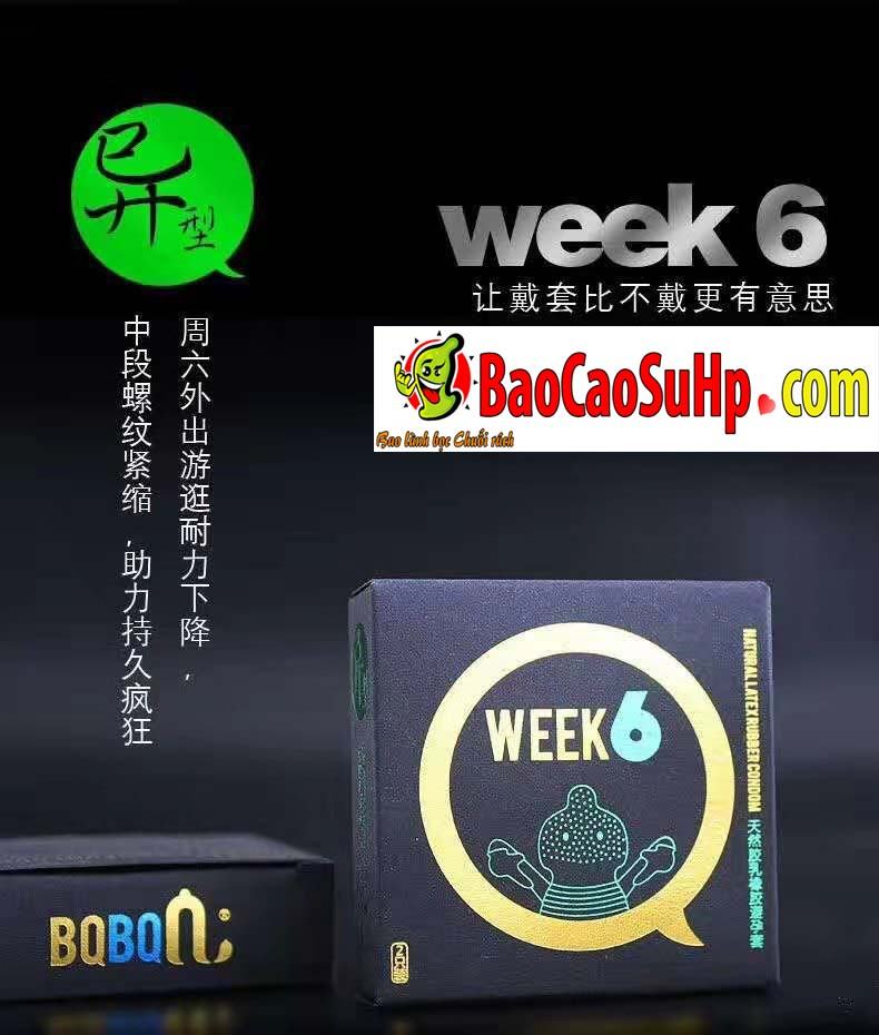Bộ 8 bao cao su Weeken gân gai siêu mỏng nóng lạnh kích thích