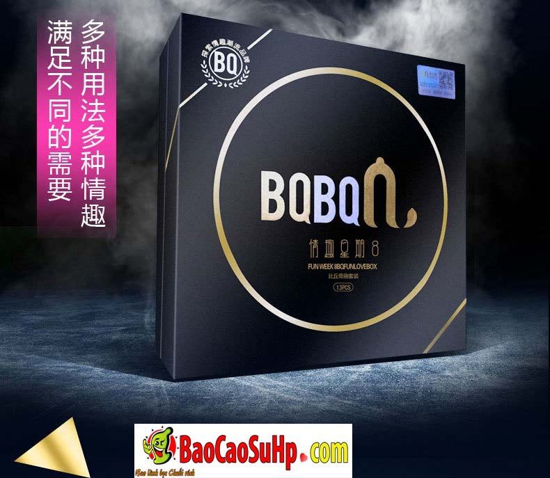 Bộ 8 bao cao su Weeken gân gai siêu mỏng nóng lạnh kích thích