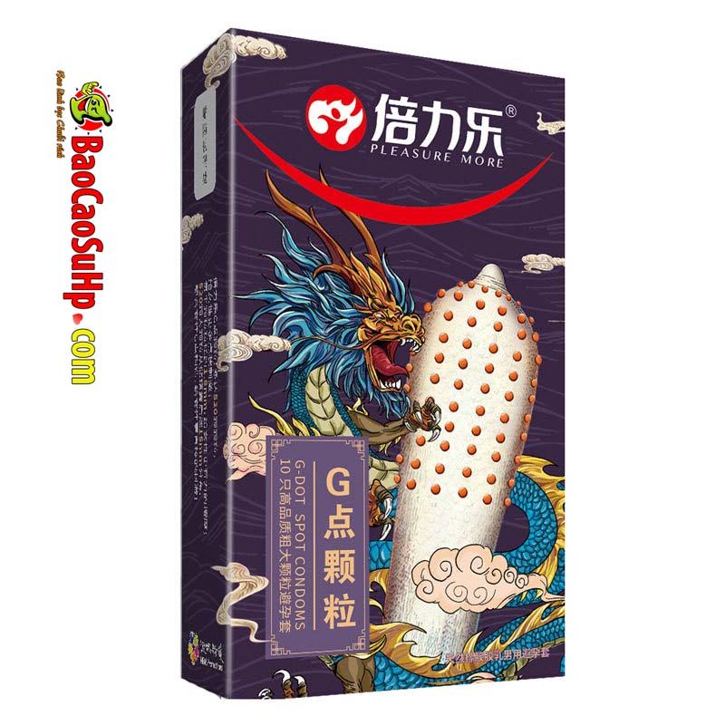 Bao cao su gai Blue Dragon 520 hạt nổi to bền bỉ kích thích điểm G