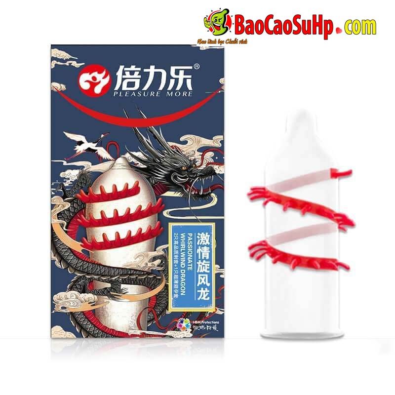 Bao Cao Su Gai Xoắn Passinote Whirl Wind Dragon Kích Thích Mạnh