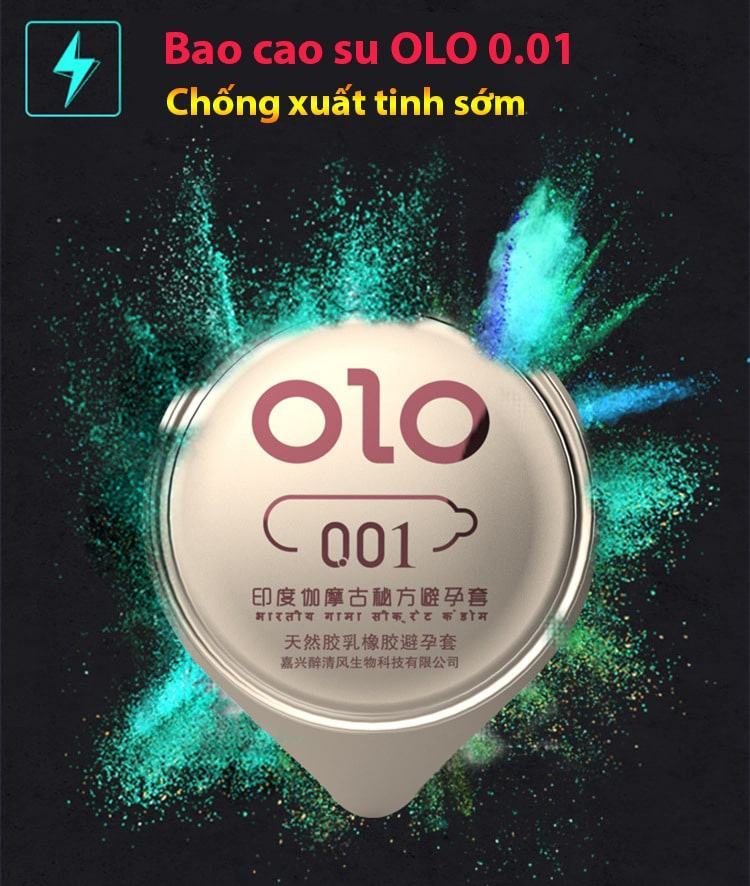  Đánh giá Bao cao su OLO 0.01 GramBlue Siêu mỏng chống xuất tinh sớm nhập khẩu