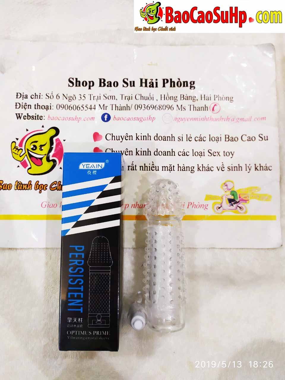 Bao cao su Donden sừng bò rung đầu siêu phê tăng hưng phấn