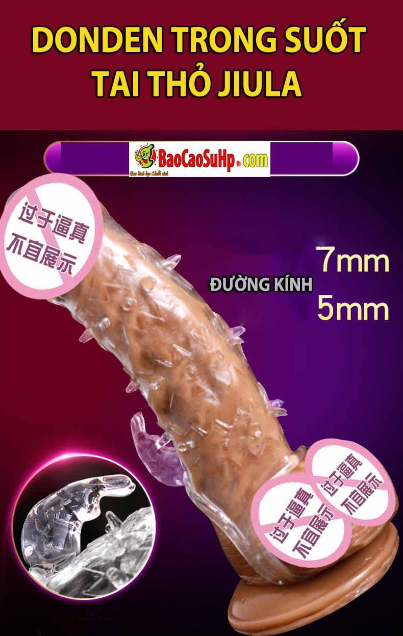 Bao Cao Su Donden Gai Gân Jiula Kích Thích Tại Thỏ Siêu Mỏng