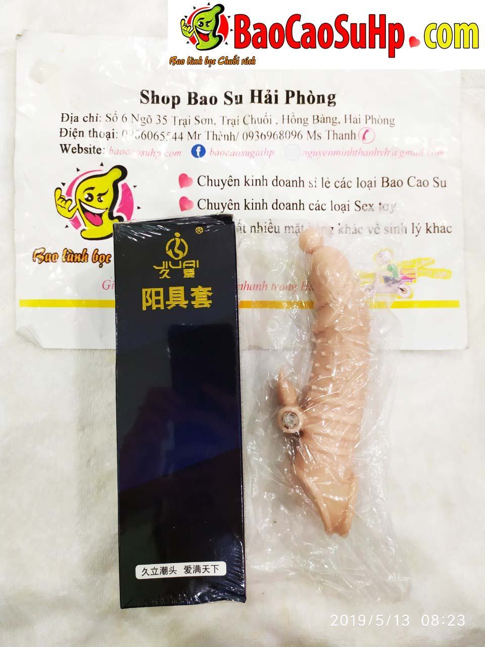 Bao cao su Menpro gai gân bi lớn tăng khoái cảm an toàn