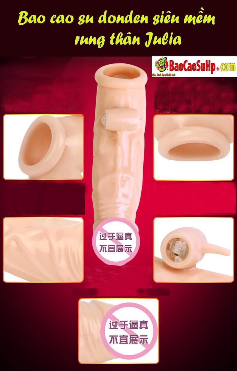 Bao cao su donden siêu mềm rung Julia tăng khoái cảm tuyệt vời