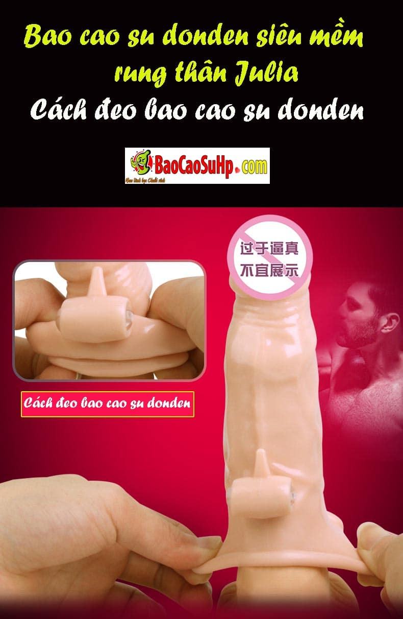 Bao cao su donden siêu mềm rung Julia tăng khoái cảm tuyệt vời