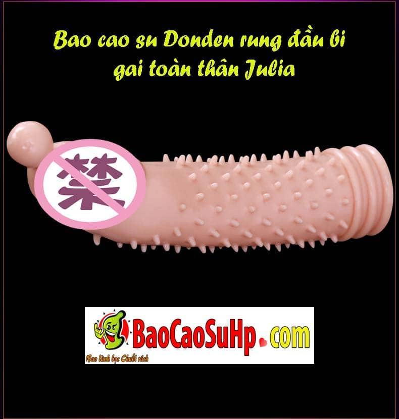Bao cao su Donden BigBaby siêu mềm bi rung đầu tăng khoái cảm
