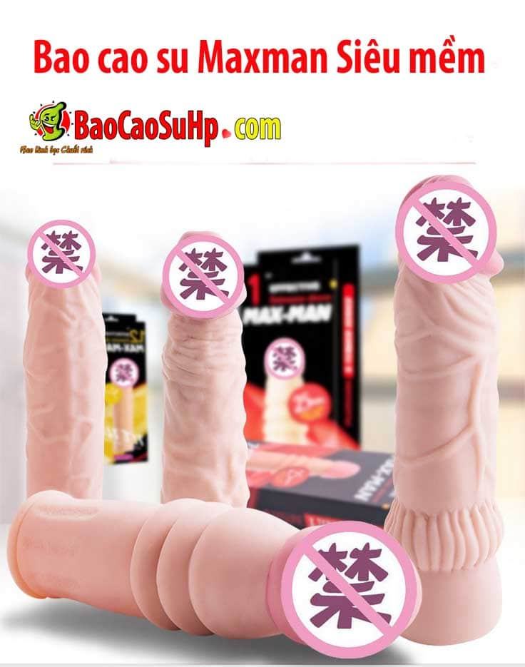 Bao cao su Donden Maxman siêu mỏng mềm mại, tăng khoái cảm