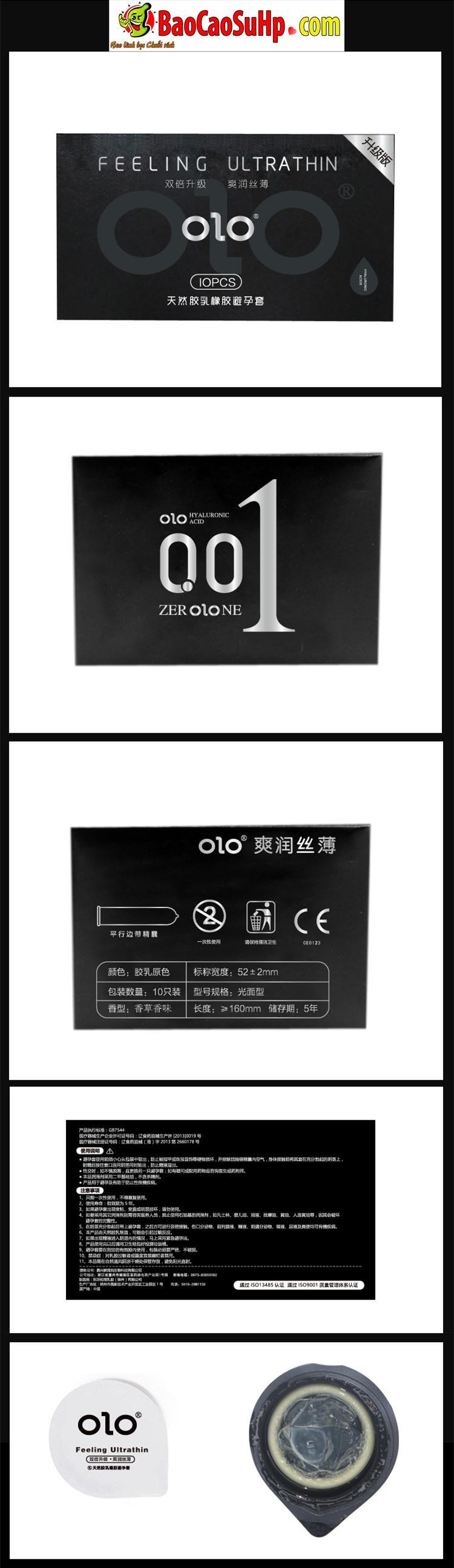 Bao cao su mỏng siêu mượt Olo 0.01 cao cấp, an toàn tuyệt đối