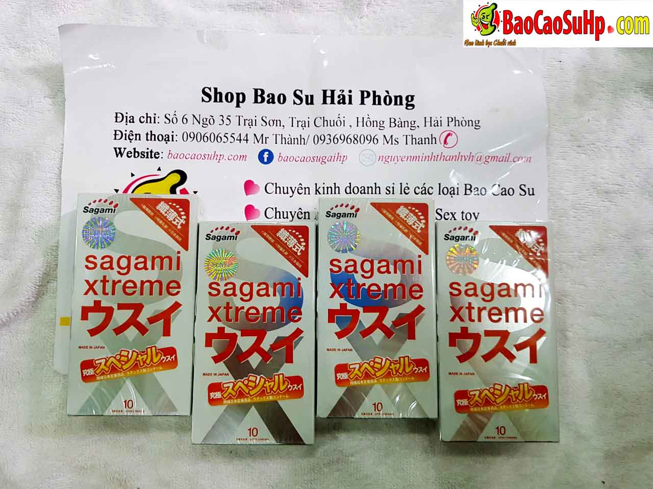 Bao cao su Sagami Xtreme mỏng siêu truyền nhiệt thoải mái