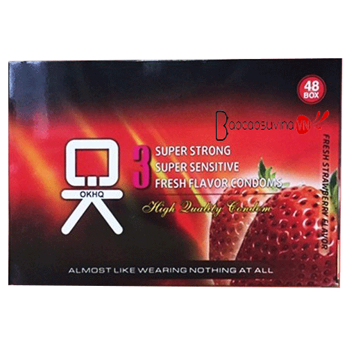 Bao Cao Su Ok Hương Dâu Mềm Mại Kích Thích Mua Ngay