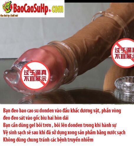 Bao cao su Donden Wolf đôi siêu tăng kích thước, an toàn, dễ chịu