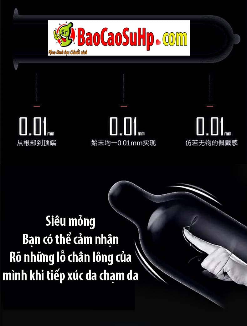 Bao cao su Olo siêu mỏng chất liệu polyurethane an toàn