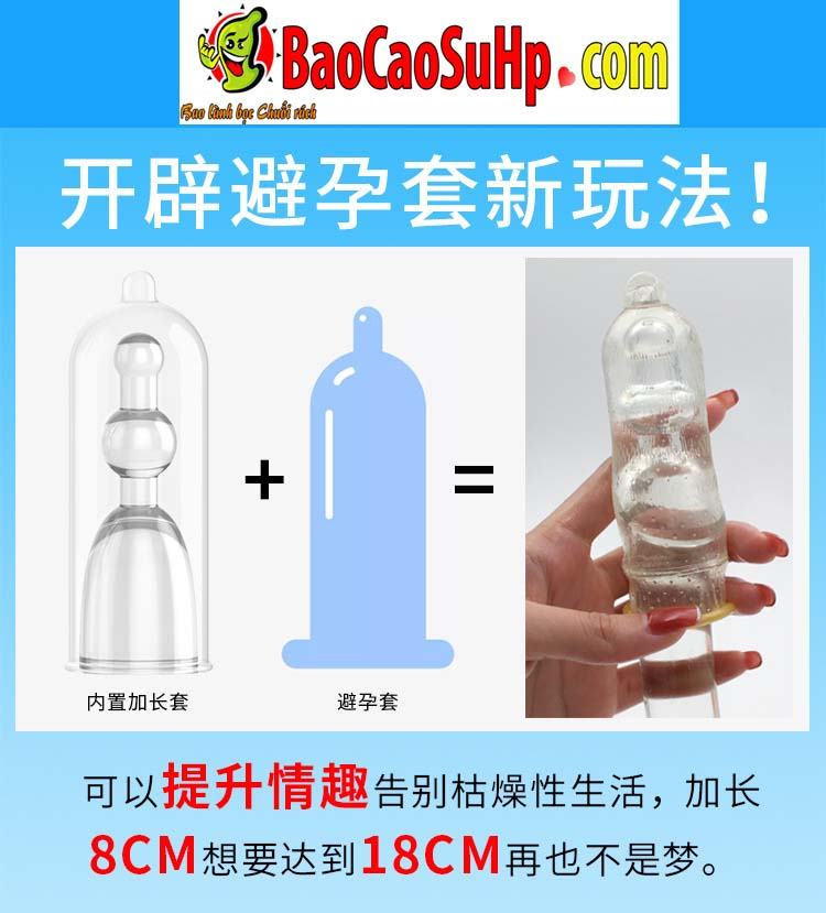  Phân phối Bao cao su donden bọc đầu JS002 độc đáo tăng kích thước dương vật nhập khẩu