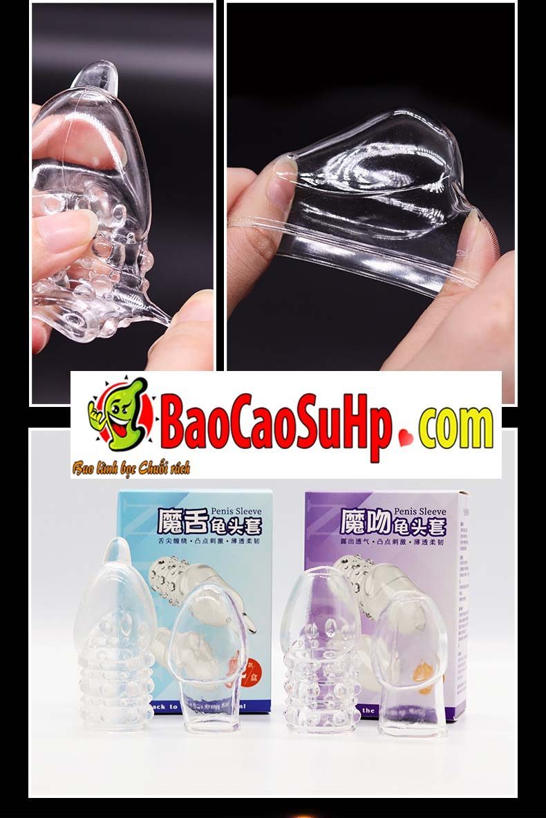 Bao cao su DonDen Kiss Sleeve mở đầu siêu mỏng kích thích
