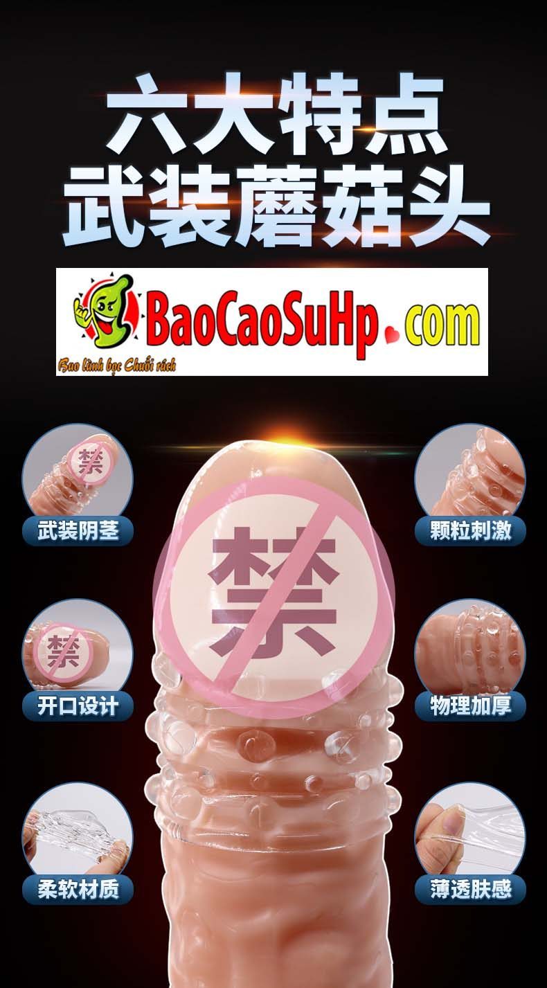 Bao cao su DonDen Kiss Sleeve mở đầu siêu mỏng kích thích